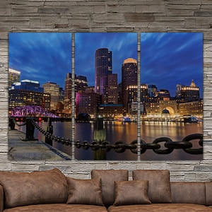  pure net Boston City Sport Collage on Love on Canvas Stretched  on Wood Wall Art Decor Made in US (City Background, 20X20): Posters & Prints