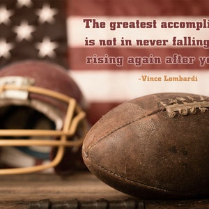 Football decor for Boys bedroom, Football teen room decor, Football canvas, Football quote canvas, Football art, Football Bedroom Ideas