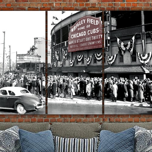 Chicago Cubs Wrigley Field 1945 World Series Digital Painting Etsy