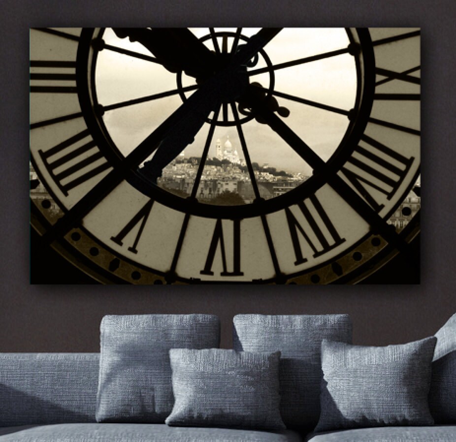 Paris D'orsay Museum Clock Tower Art Views Sacre Coeur