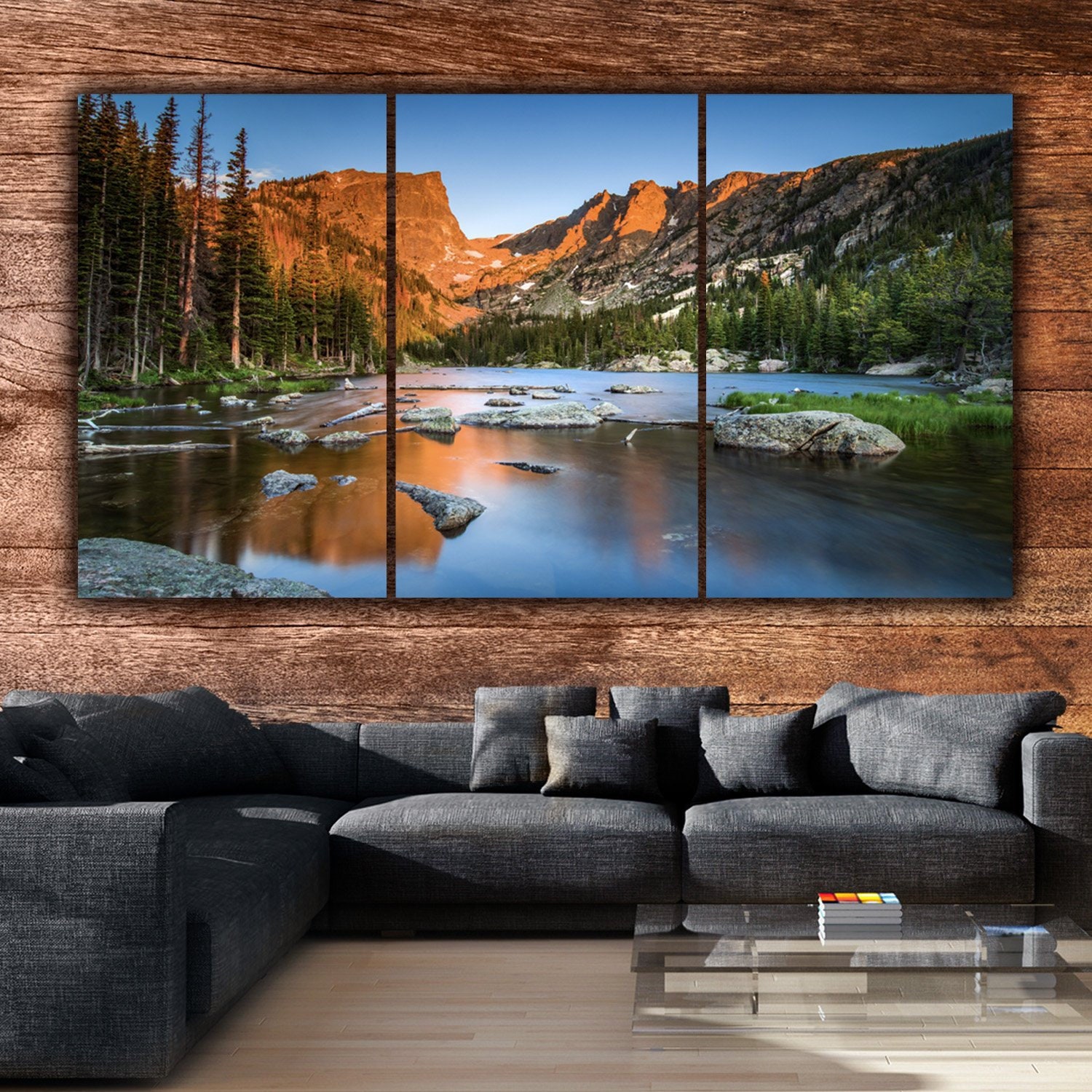 Rocky Mountain Large Wall Art Etsy