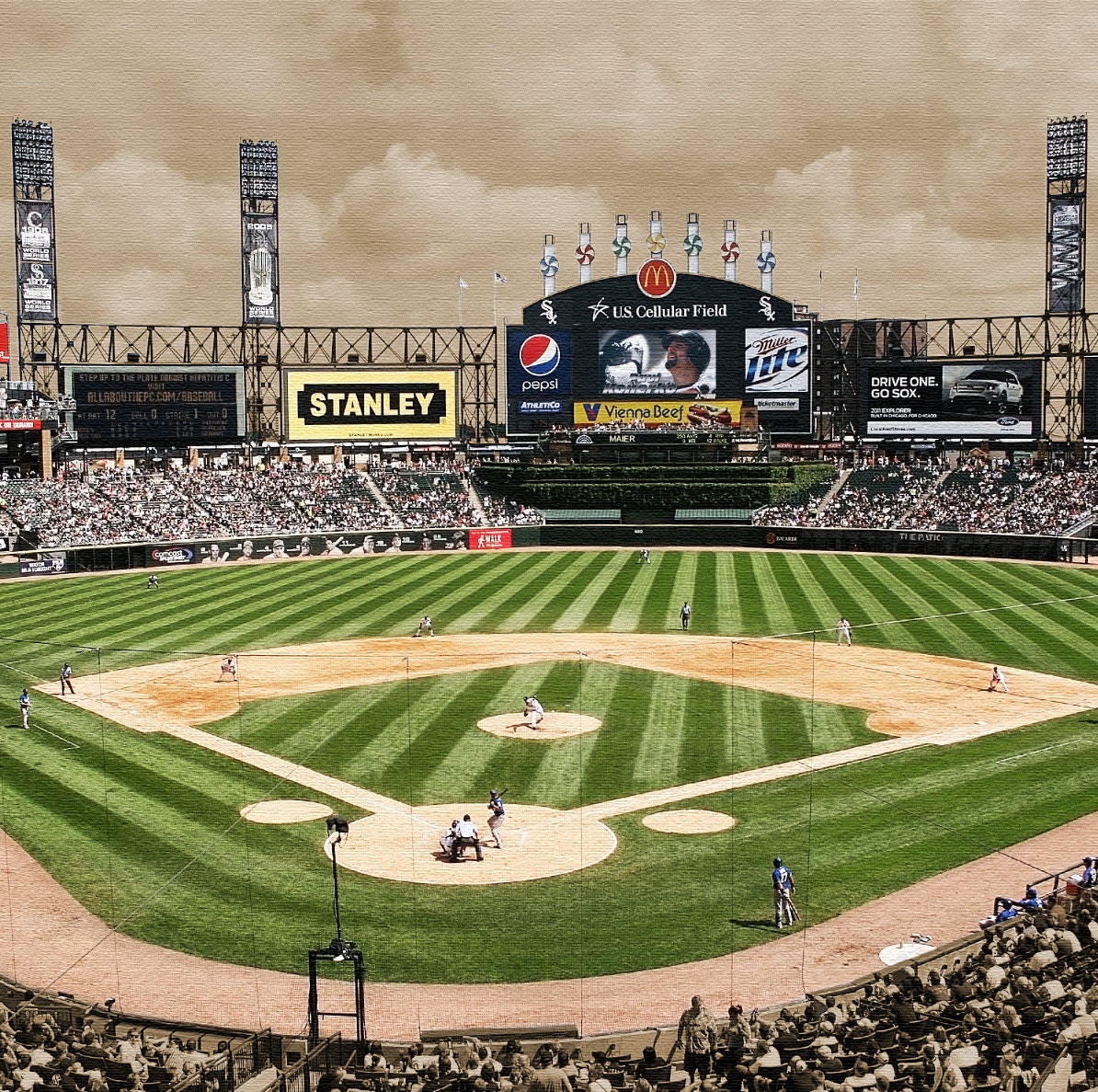 Chicago White Sox U.S. Cellular Field Gallery Wrap Canvas Art 