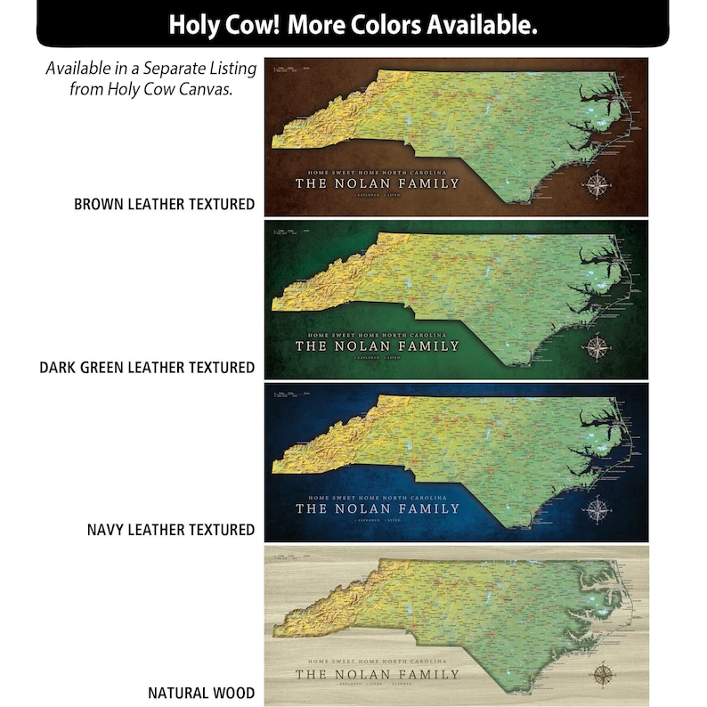 a map of the state of north carolina