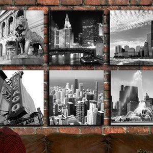 Chicago Photos on Canvas -Single Canvas. Choose from 6 Chicago Photographs, Chicago landmarks, and Chicago Skylines. Various Sizes Available