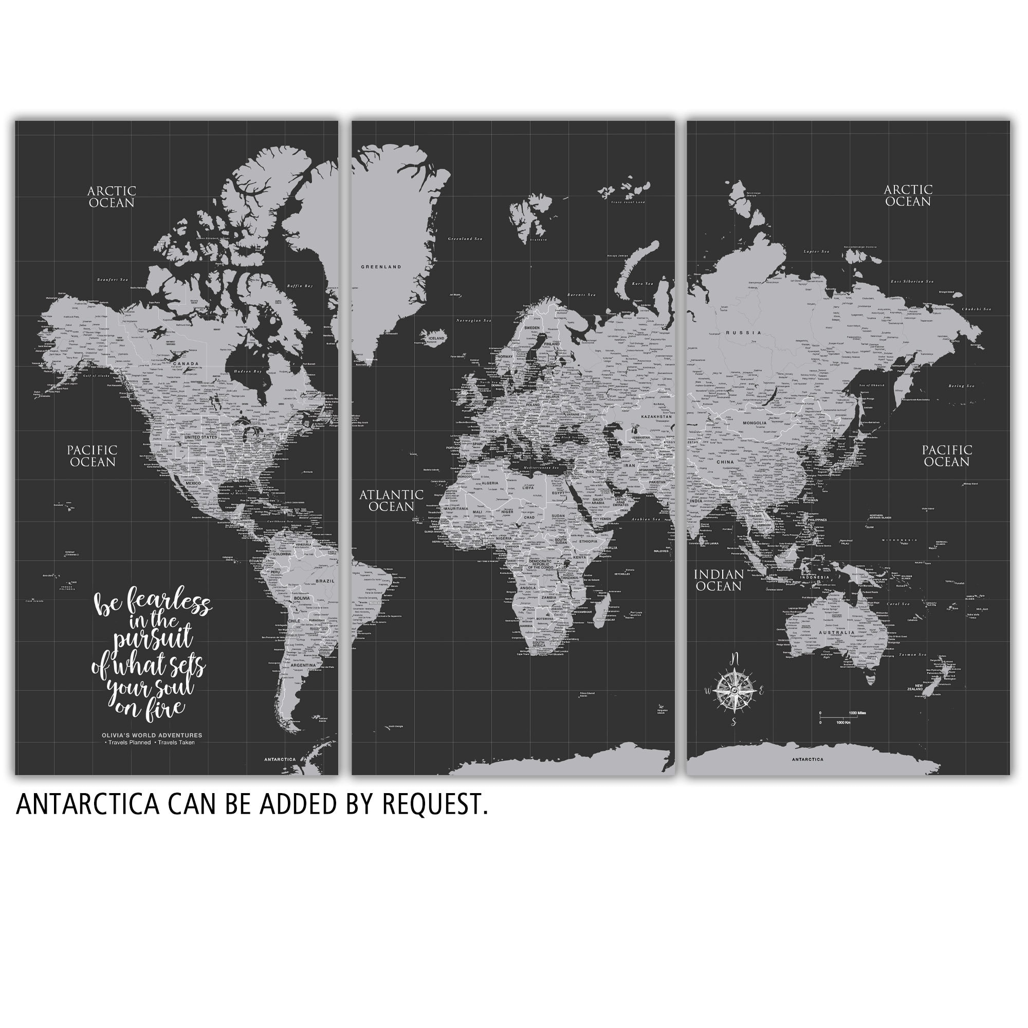 Large Graduation Push Pin Map for World Travel Personalized | Etsy