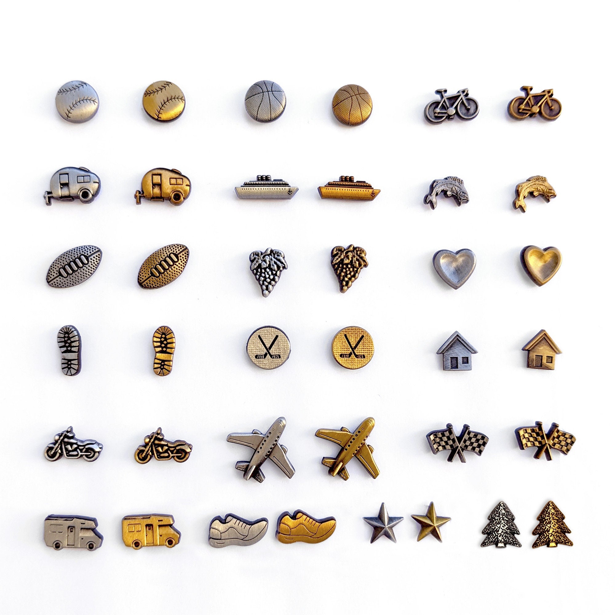 Map Push Pins Gold Round Head Tacks With Stainless Point Metallic Finish  Marking Pins 100 Pc 