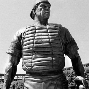 Chicago White Sox canvas Art / Carlton Fisk Statue on Canvas