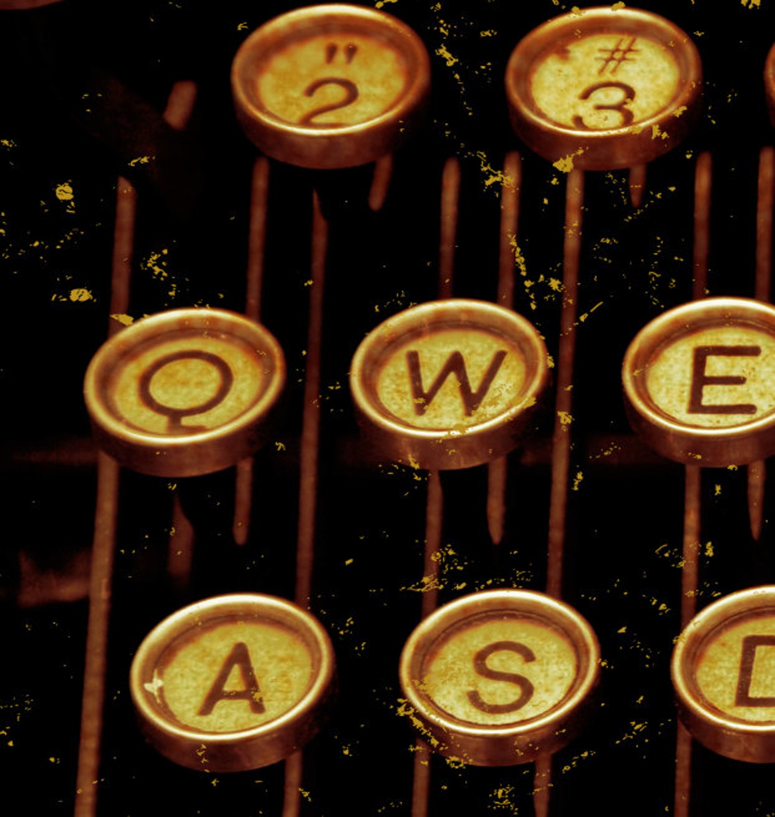 Antique Typewriter Canvas Art Vintage Typewriter Decor Large Etsy