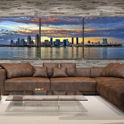 San Diego Skyline on Canvas, Large Wall Art, San shops Diego Print, San Diego art, San Diego Photo, San Diego Canvas, San Diego Panoramic, Sunset