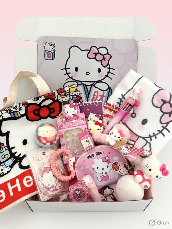 Kawaii Gift Box Hello Kitty Mystery Box Australia | Sanrio Mystery Scoop | Kuromi | pom pom purin | My Melody | Cinnamoroll Surprise Gift