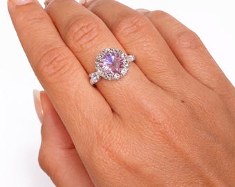 Anxiety Fidget Ring Gold plated Flower Spinner Ring | Cubic Zirconia