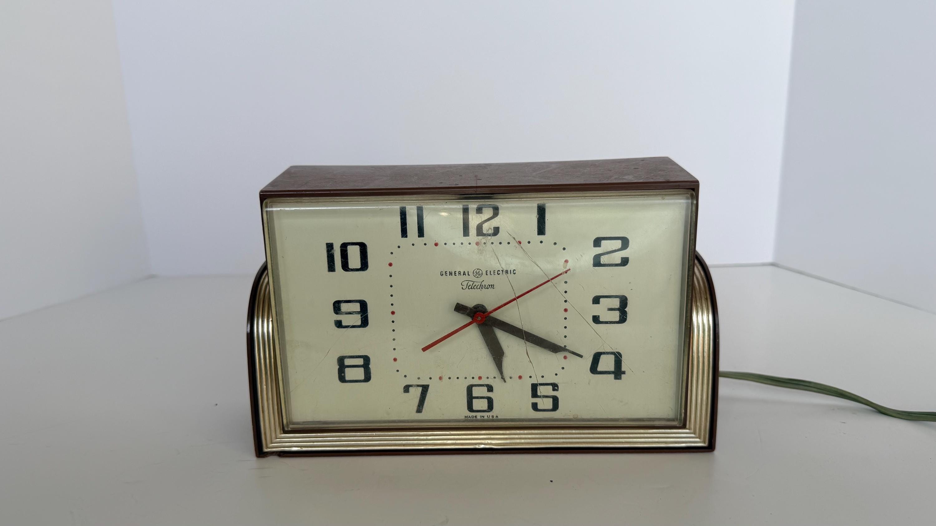 Vintage 1950s Telechron Ge Electric Clock - Etsy