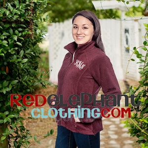 Monogrammed Full Zip Up Fleece Jacket, Embroidered Fall Clothing Fitted Personalized Aesthetic For Teen Girls, Unique Gifts for Her under 50