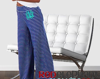 Monogram Lounge Pants, Monogrammed Pajama Pants, Monogram Sleepwear, Personalized Bridesmaid Gift, Monogram Loungewear, Personalized Pants