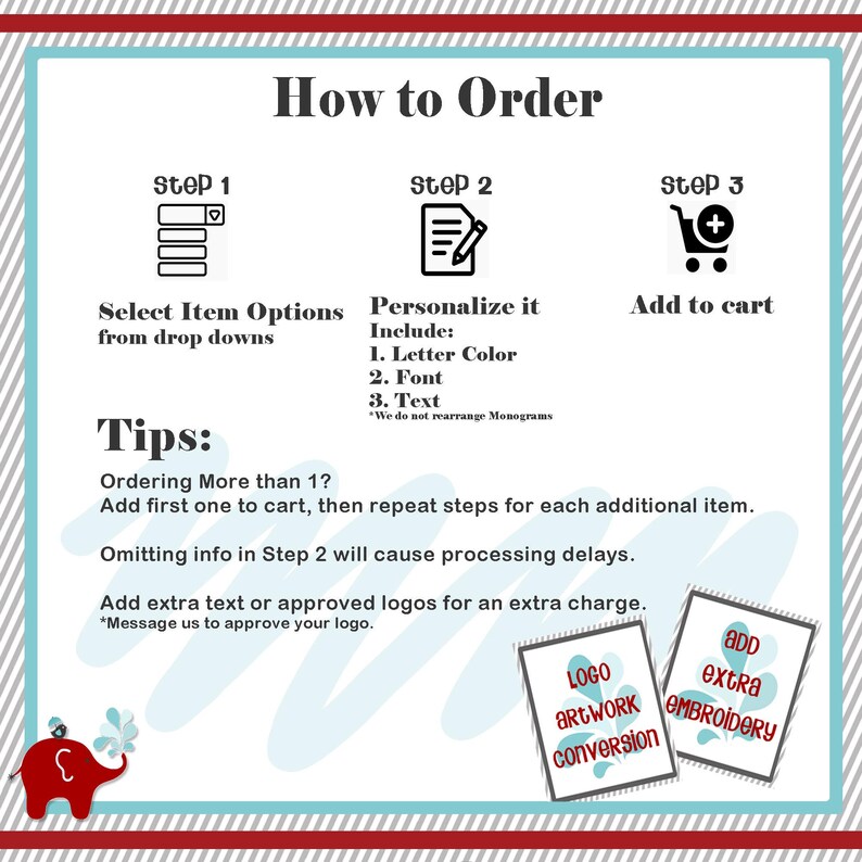 an order form with instructions for how to order