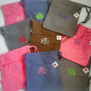 Monogram Cinch Bag Personalized Gym Bag Embroidered School - Etsy