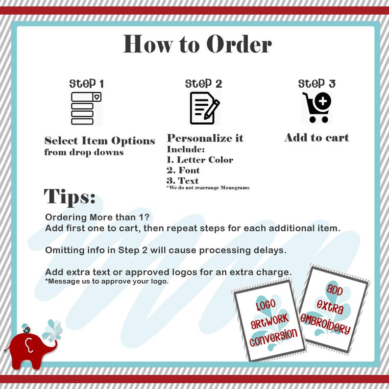 an order form with instructions for how to order