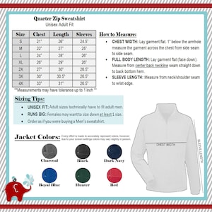 Monogram Fleece Pullover, Personalized Monogram Sweatshirt, Oversized Sweater for Women,Fleece Sweater, Custom Half-Zip Jacket, Adult UNISEX image 2