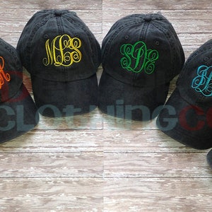 Monogram Dad Hat, Monogram Baseball Cap, Personalized Bridesmaid Gift, Custom Embroidered Ball Cap, Monogram Gift Under 25 for Teen Girls image 8