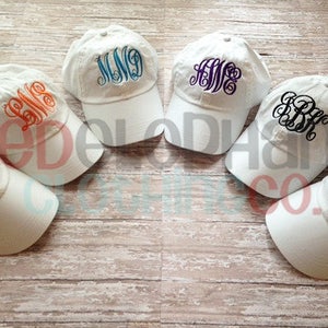 Monogram Dad Hat, Monogram Baseball Cap, Personalized Bridesmaid Gift, Custom Embroidered Ball Cap, Monogram Gift Under 25 for Teen Girls image 9