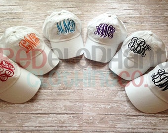 Monogram Dad Hat, Monogram Baseball Cap, Personalized Bridesmaid Gift, Custom Embroidered Ball Cap, Monogram Gift Under 25 for Teen Girls