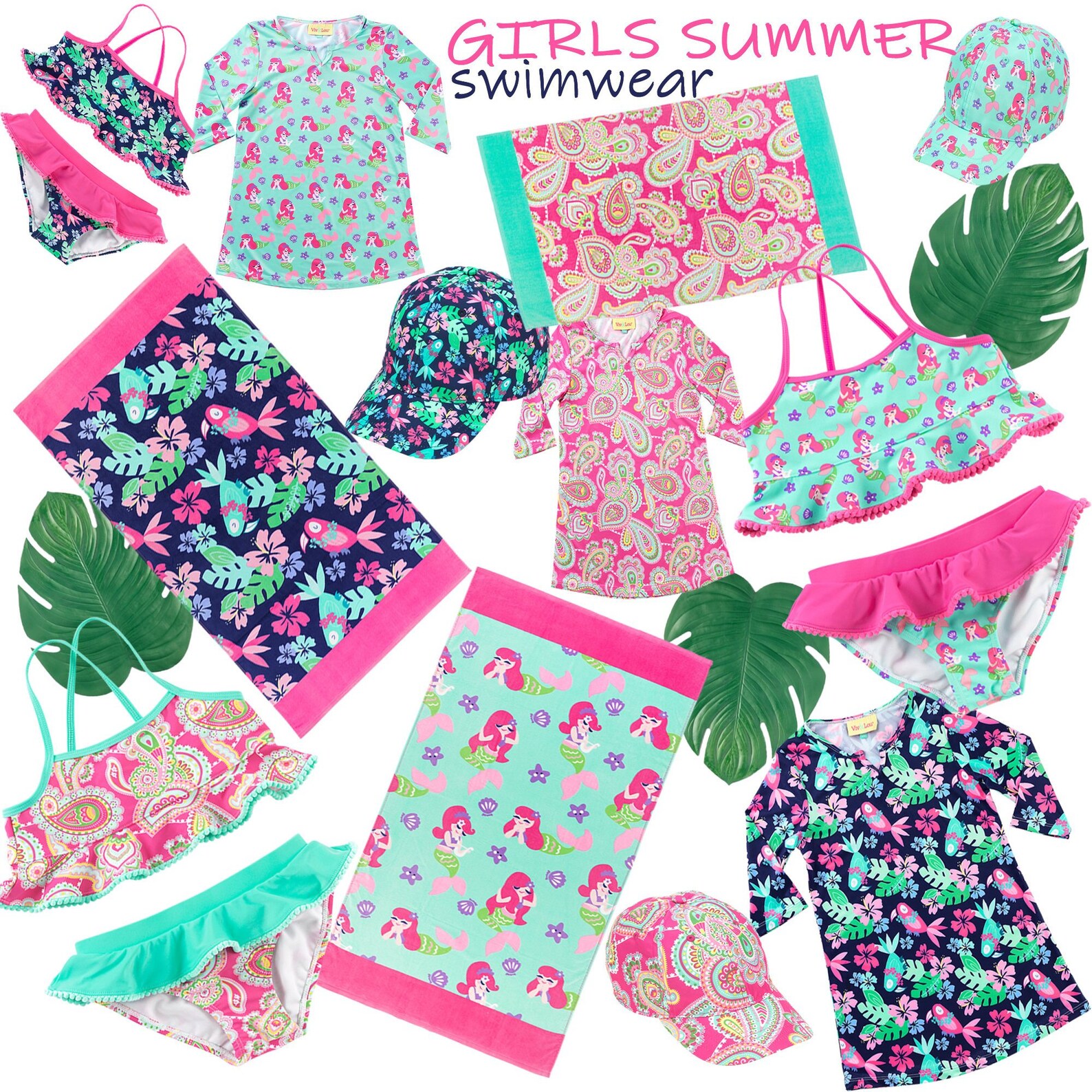 Personalized Kids Swim Cover Up Dress Monogram Beach Cover Etsy