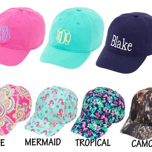 Monogram Toddler Hat, Personalized Baseball Cap for Children, Birthday Gift for Kids, Summer Hat for Toddlers, Camo Ball Cap, Kids Beach Hat