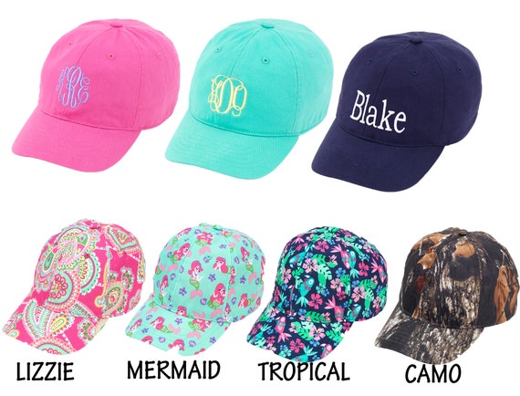 monogrammed toddler baseball hat