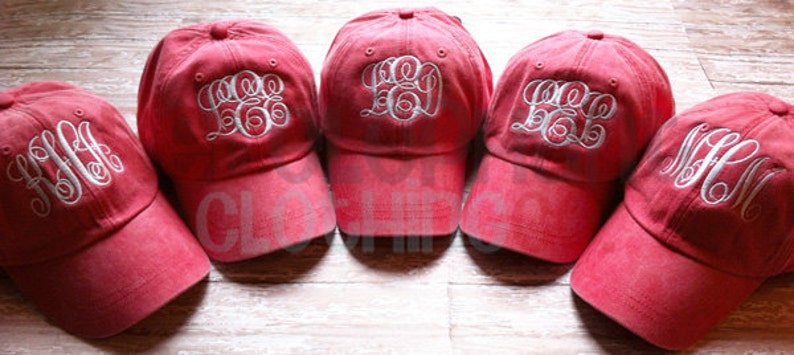 Monogram Dad Hat, Monogram Baseball Cap, Personalized Bridesmaid Gift, Custom Embroidered Ball Cap, Monogram Gift Under 25 for Teen Girls image 6