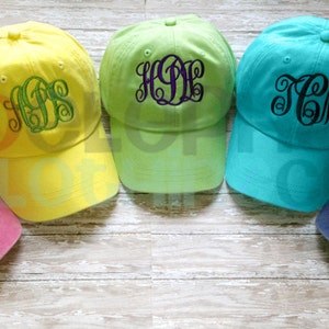 MONOGRAM Baseball Cap for Kids, Monogrammed Baseball Cap, Personalized Baseball Hat for Children, Birthday Gift