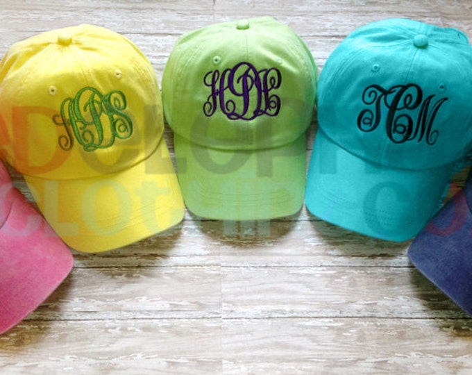 MONOGRAM Baseball Cap for Kids, Monogrammed Baseball Cap, Personalized Baseball Hat for Children, Birthday Gift