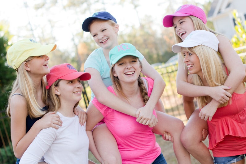 Monogrammed Sun Visor, Embroidered Baseball Hat, Personalized Bridesmaid Gift, Running Visor Cap for Women, Custom Low Profile Fit Accessory Natural Baseball Hat