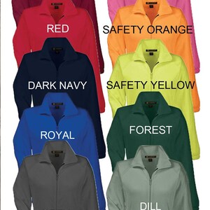 Monogrammed Full Zip Fleece Jacket, Fall Clothing Personalized Custom Embroidered Zip Up Fitted Jacket for Ladies, Gifts for Her Under 50 image 11