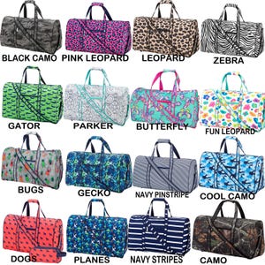 Sac de sport monogramme, sac de sport personnalisé, sac de voyage de nuit, sac de sport pour fille, sac de sport brodé, voyage pour garçons, sac de sport pour femme image 1
