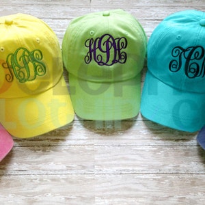 Monogram Toddler Hat, Personalized Baseball Cap for Children, Birthday Gift, youth, kids