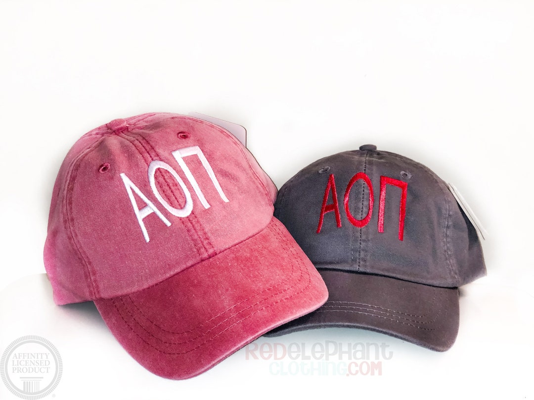Sorority Shop Alpha Omicron Pi Beanie – Leopard Print With Faux Fur Pom & AOP Patch - View #10
