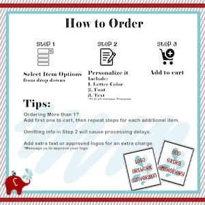 an order form with instructions for how to order