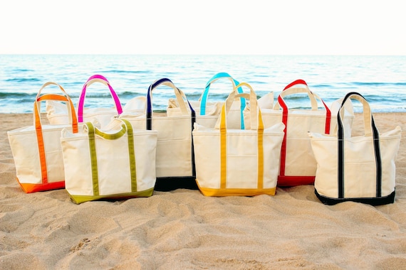 Monogram Tote Bag Canvas Optional Zipper Small Medium Large Beach Lake Pool Everyday Carry All Teachers Appreciation Gift for Her Graduation