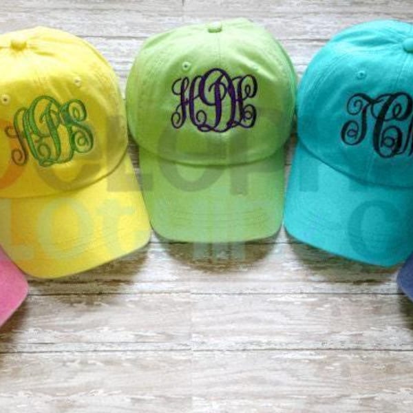 MONOGRAM Baseball Cap for Kids, Monogrammed Baseball Cap, Personalized Baseball Hat for Children, Birthday Gift