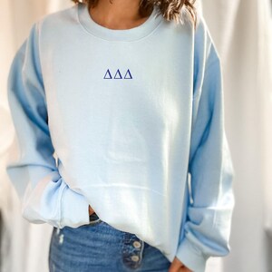 Alpha Gamma Delta Embroidered Sweatshirt, Alpha Gam Crew Neck Pullover ...