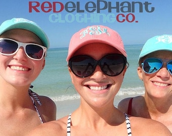Monogram Baseball Hat for Ladies, Personalized Bridesmaid Gift, Baseball Cap for Women, Custom Embroidered Hat with Thread or Vinyl Sticker