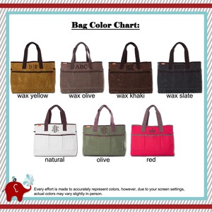 Monogram Organizer Tote Bag, Personalized Hostess Gift, Embroidered Collapsible Utility Garden Tool Carry All, Teacher, Nurse, Car Organizer imagem 2
