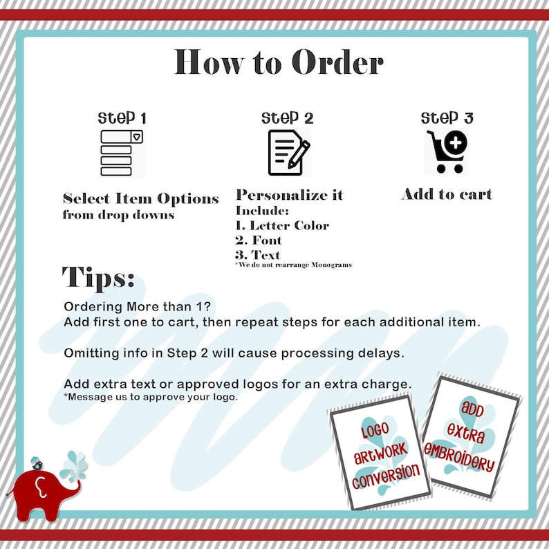 an order form with instructions for how to order