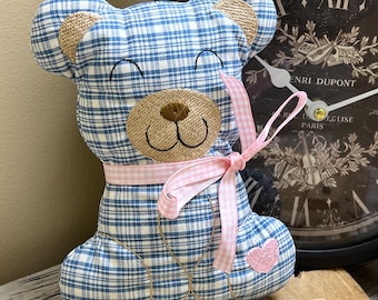 Oso de peluche conmemorativo hecho con la ropa de un ser querido / Recuerdo personalizado conmemorativo, regalo de condolencia