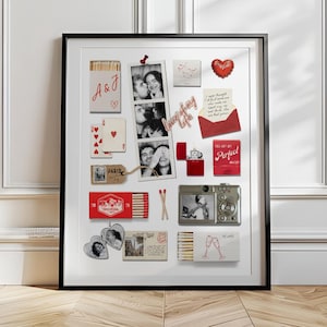 Red Matchbook Poster Template, Custom Matchbook Template, matchbook download, matchbox print, 9th Anniversary Gift, Canva Template