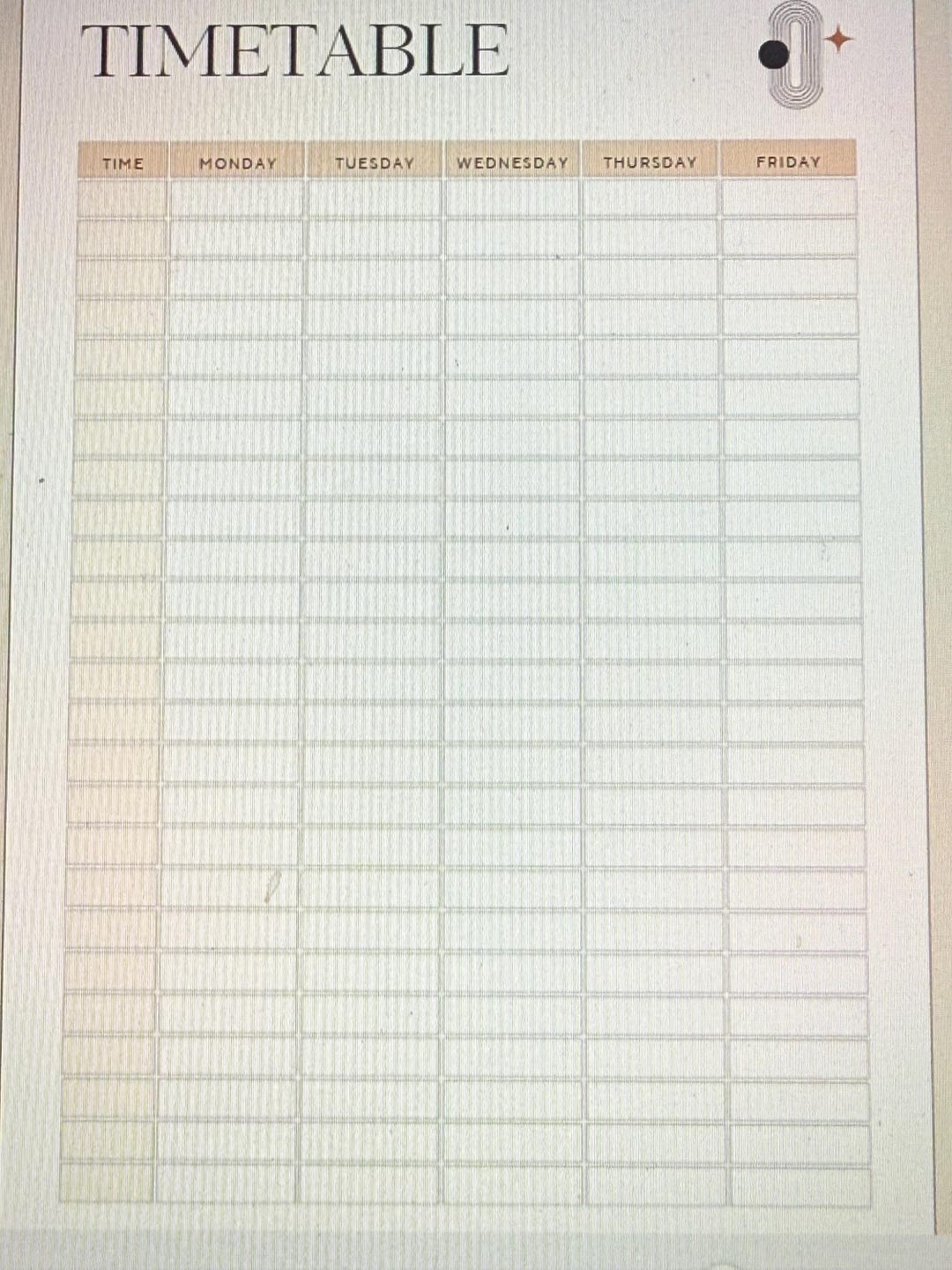 Timetable Amazon Printable Timetable Organizer, Class Schedule Planner (digital) - Etsy