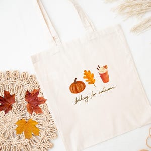Autumn cotton bag | Tote bag autumn love