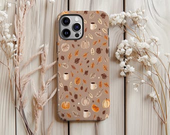 Pumpkin Autumn Leaves Phone Case for Iphone Samsung