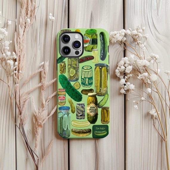 Food Fun Phone Cases Pickles Collage Phone Case: Funny Food Art Food Fun Phone Cases Pickles Collage Phone Case: Funny Food Art