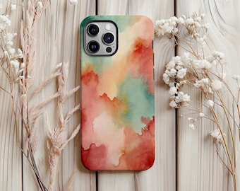 Watercolor Splash Phone Case: Protective Abstract Art Design